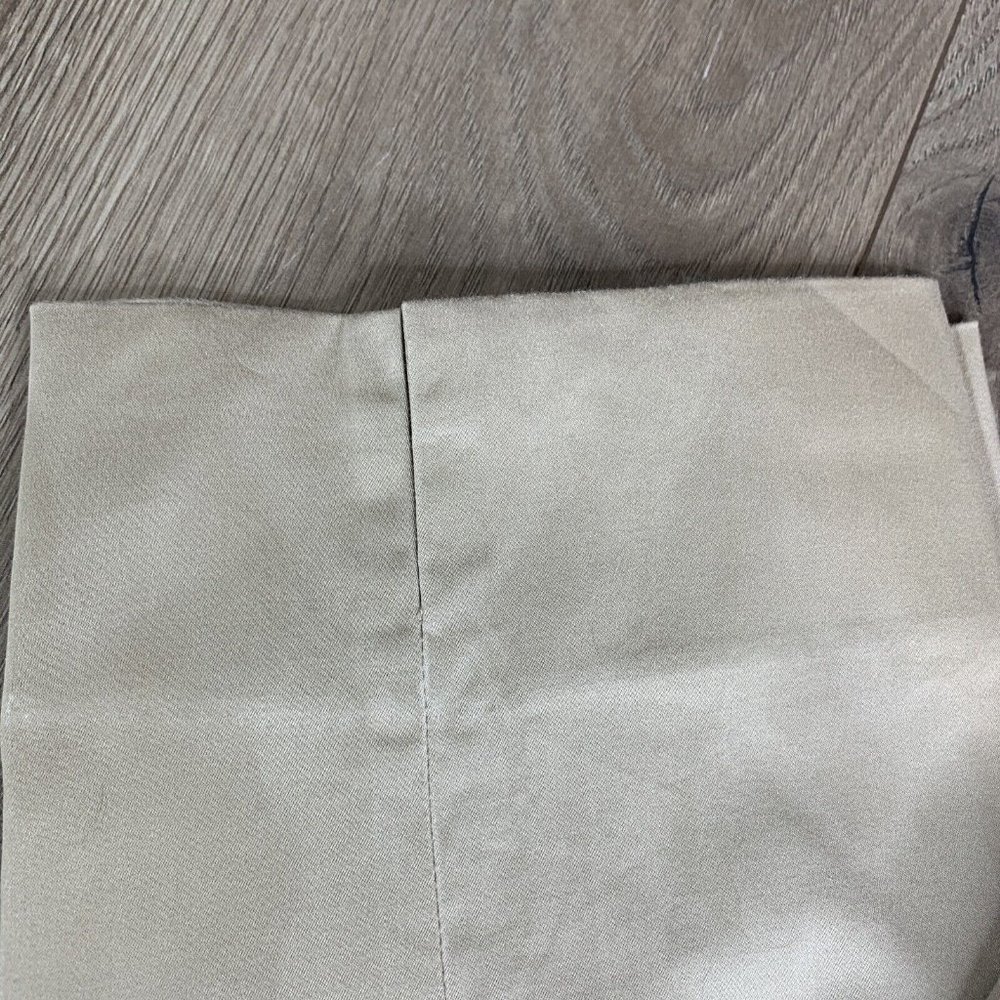 Claudia EV Cropped Pants Womens 12 Bown Solid Zip Square Button Close Stitching - Picture 3 of 9